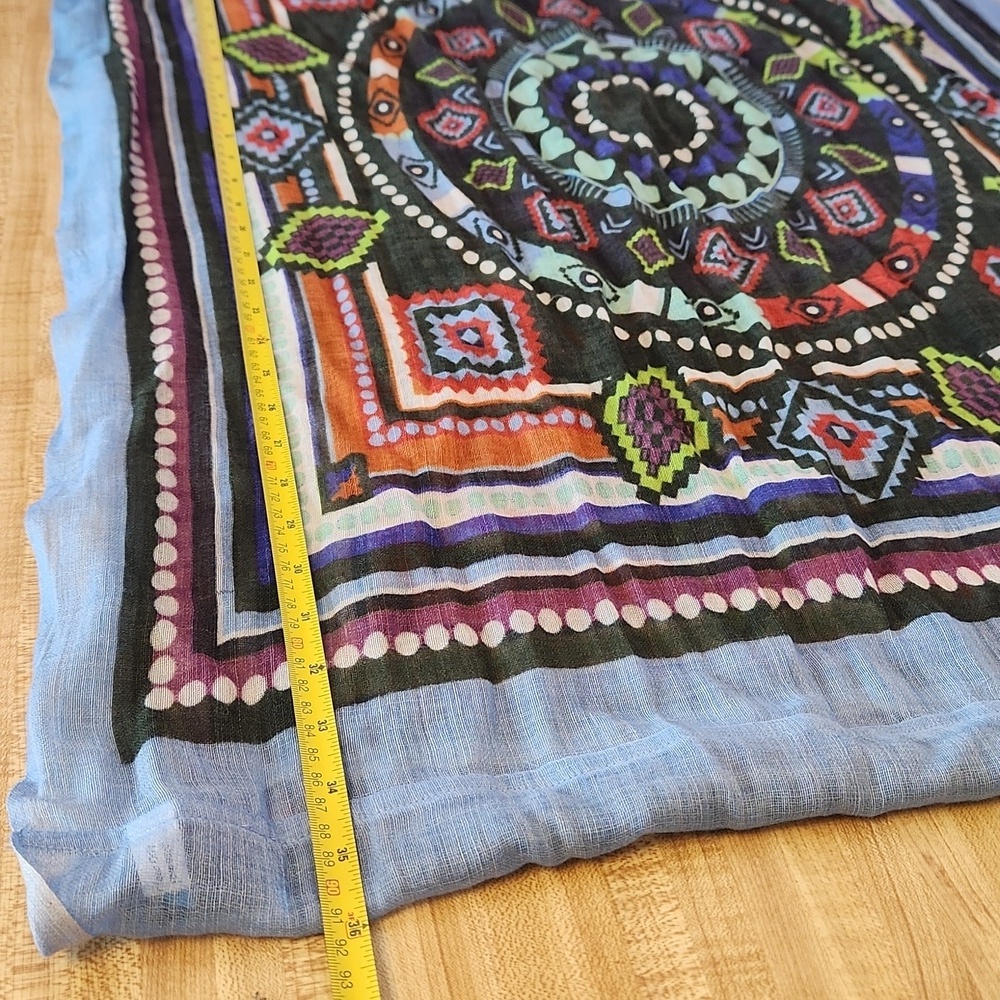 ANU BY NATURE Wool Multi Colors Scarf - Picture 10 of 12